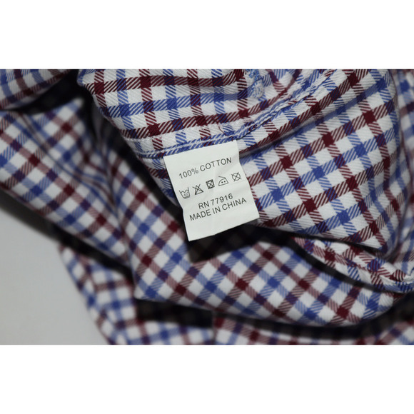 English Laundry Men's Long Sleeve Logo Embroidered Shirt Size 15 1/2 - 32/33 - Picture 12 of 12